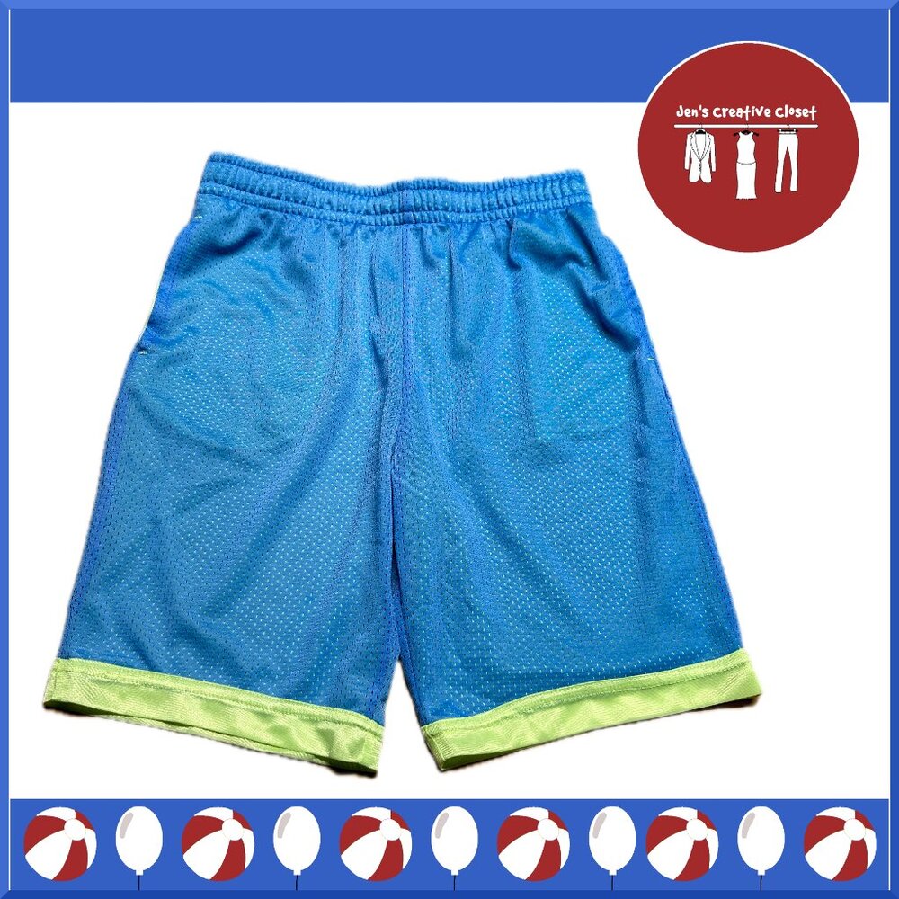 Athletic Works Light Blue and Yellow Shorts